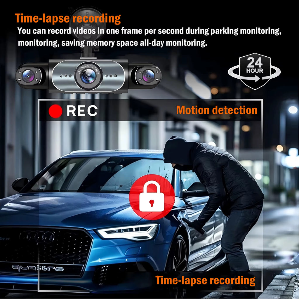 RoadCaught™ Smart Dash Cam – Full HD Protection Camera