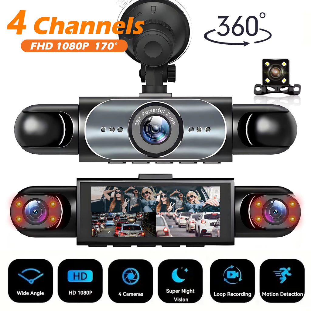 RoadCaught™ Smart Dash Cam – Full HD Protection Camera